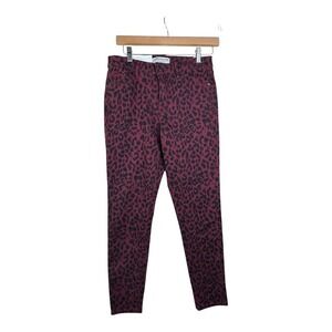 Sanctuary Social‎ Standard Women's Jeans 4 Ankle Skinny Mid Rise Leopard Print